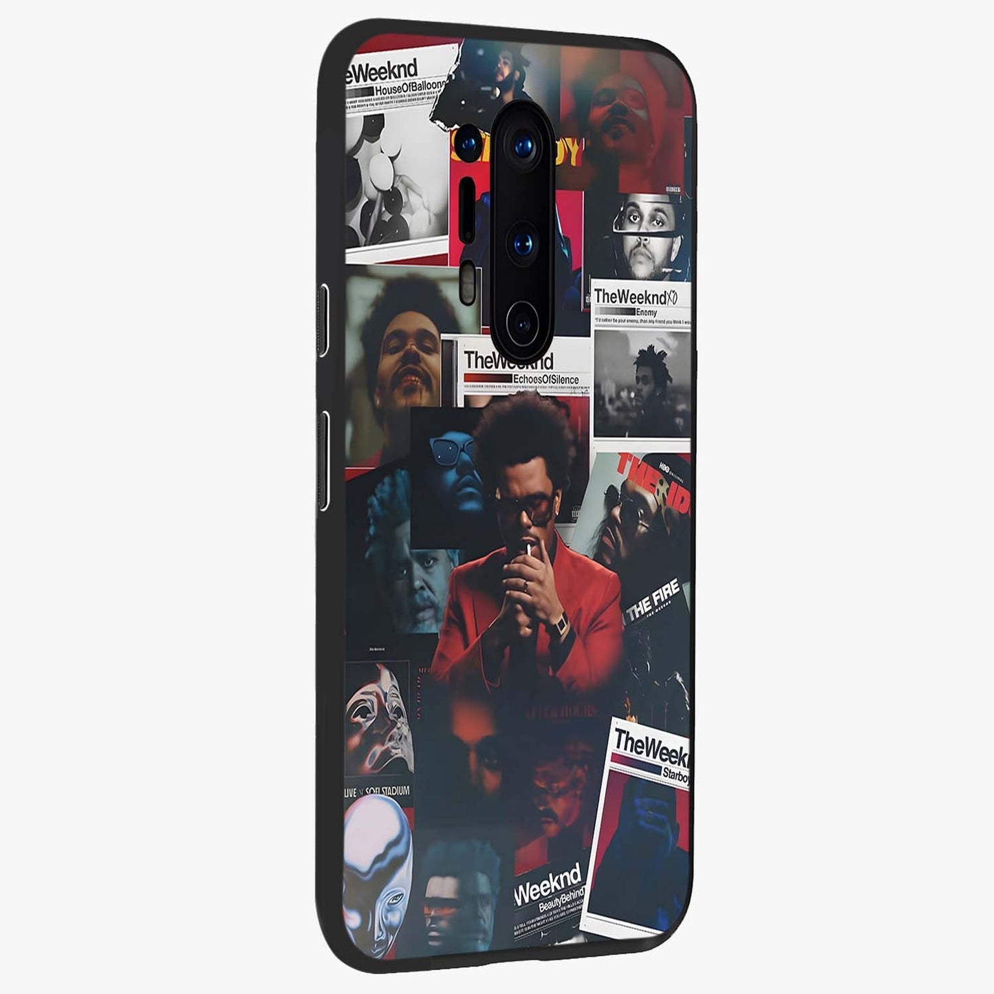 The Weeknd Glass Case upright view showcasing bold music themed artwork with contemporary artistic style.