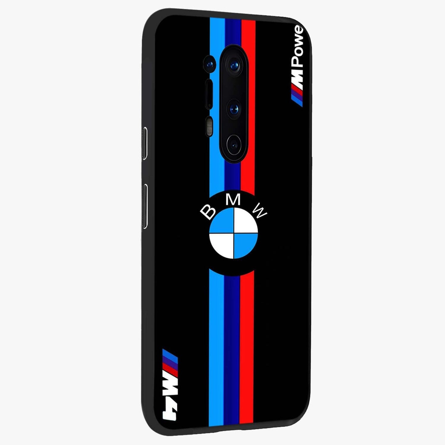 Turbo BMW Beast Glass Case upright view showcasing powerful car artwork with modern motorsport theme.