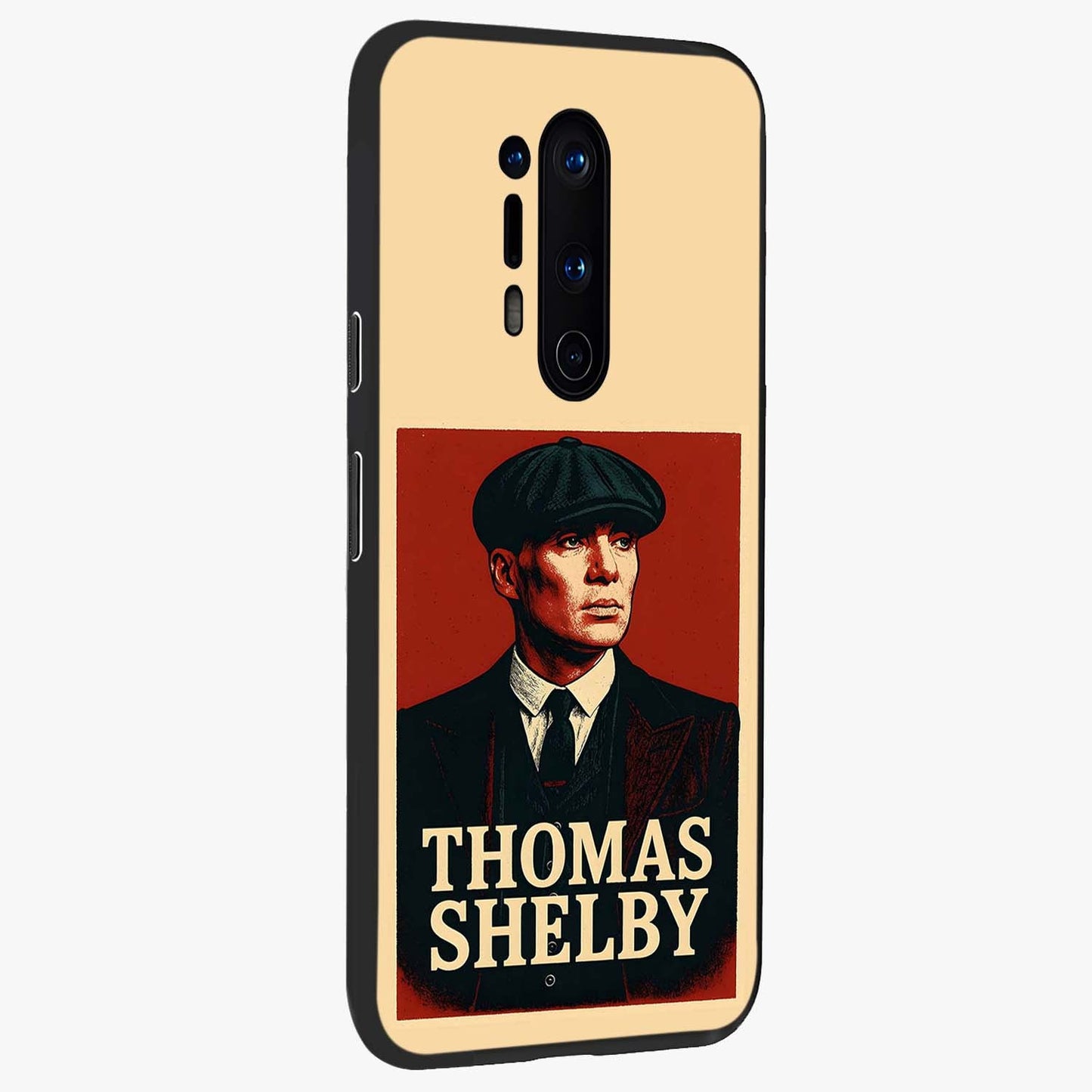 Vintage Mafia Authority Glass Case upright view showcasing dramatic vintage artwork with iconic authority theme.