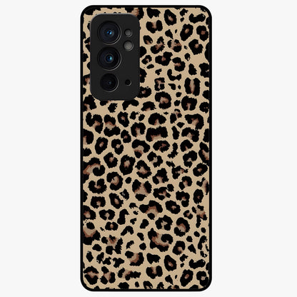 Savage Chic Pattern Glass Case showing flat back view with stylish patterned artwork and glossy glass finish.