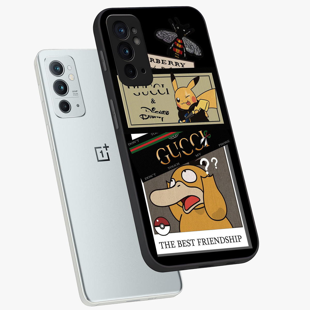 Gucci Play Mashup Glass Case displayed in angled mockup highlighting stylish fashion mashup design with bold aesthetic.