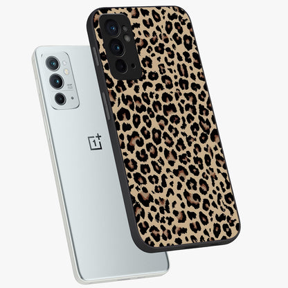 Savage Chic Pattern Glass Case displayed in angled mockup highlighting bold fashion inspired design with chic aesthetic.