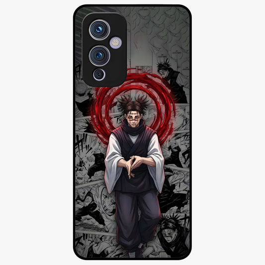 Cursed Ritual Ascension Glass Case showing flat back view with dark ritual themed artwork and glossy glass finish.