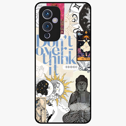 Ethereal Thoughts Glass Case showing flat back view with dreamy artistic artwork and glossy glass finish.