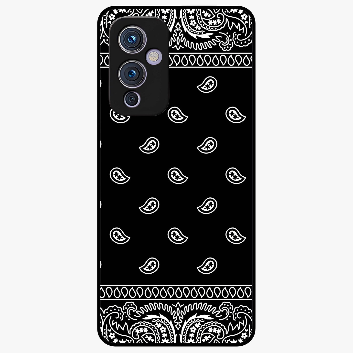 Retro Rebel Threads Glass Case showing flat back view with vintage street style artwork and glossy glass finish.