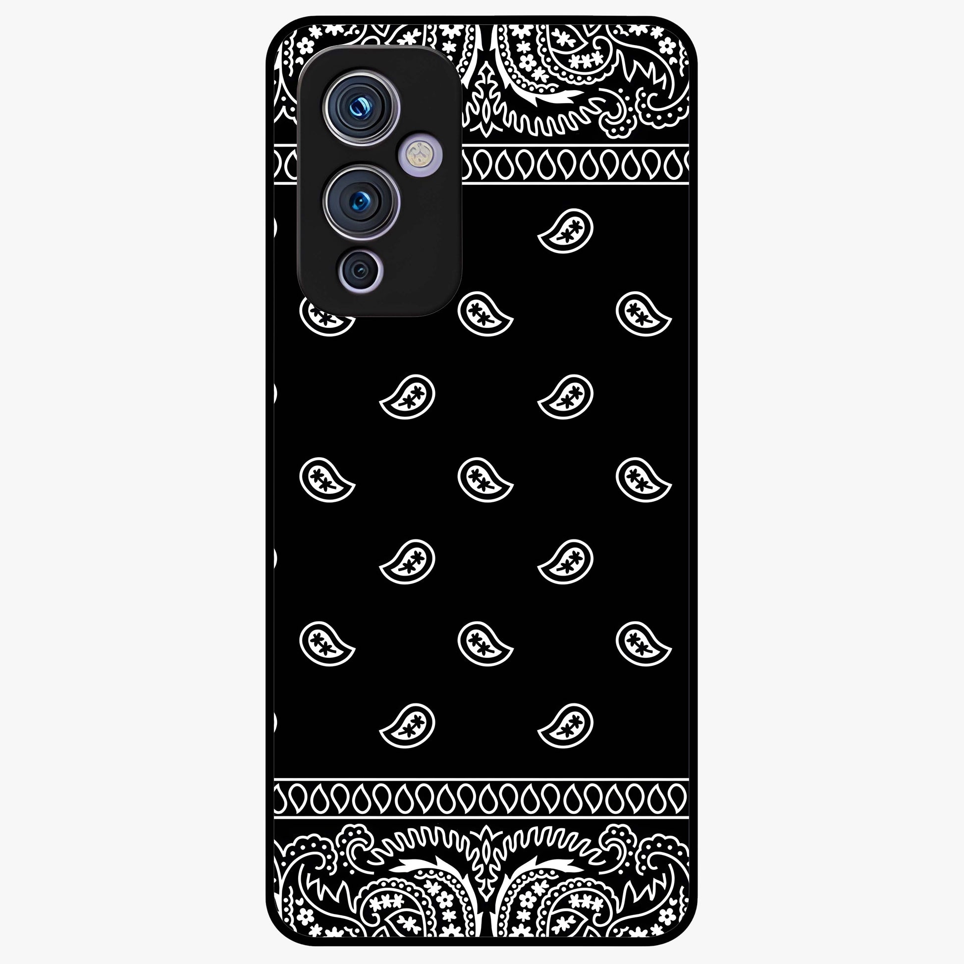 Retro Rebel Threads Glass Case showing flat back view with vintage street style artwork and glossy glass finish.
