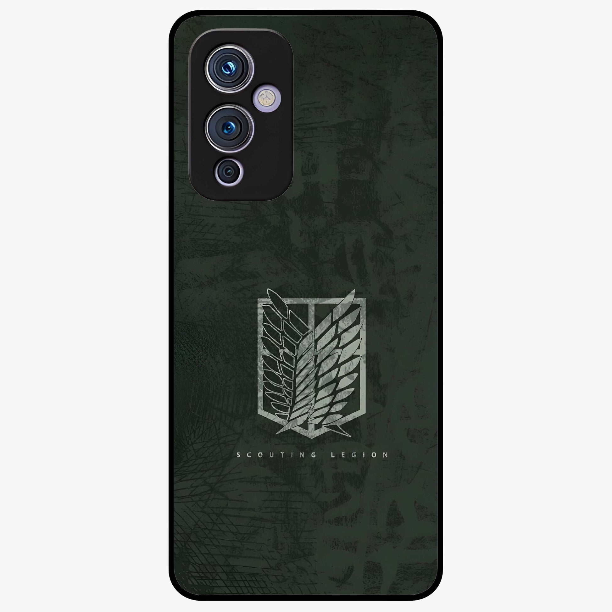 Wings Of Freedom Glass Case showing flat back view with symbolic wings artwork and glossy glass finish.