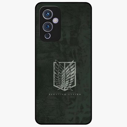 Wings Of Freedom Glass Case showing flat back view with symbolic wings artwork and glossy glass finish.