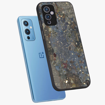 Aesthetic Astrolophia Glass Case displayed in angled mockup highlighting artistic aesthetic elements and smooth glass surface.