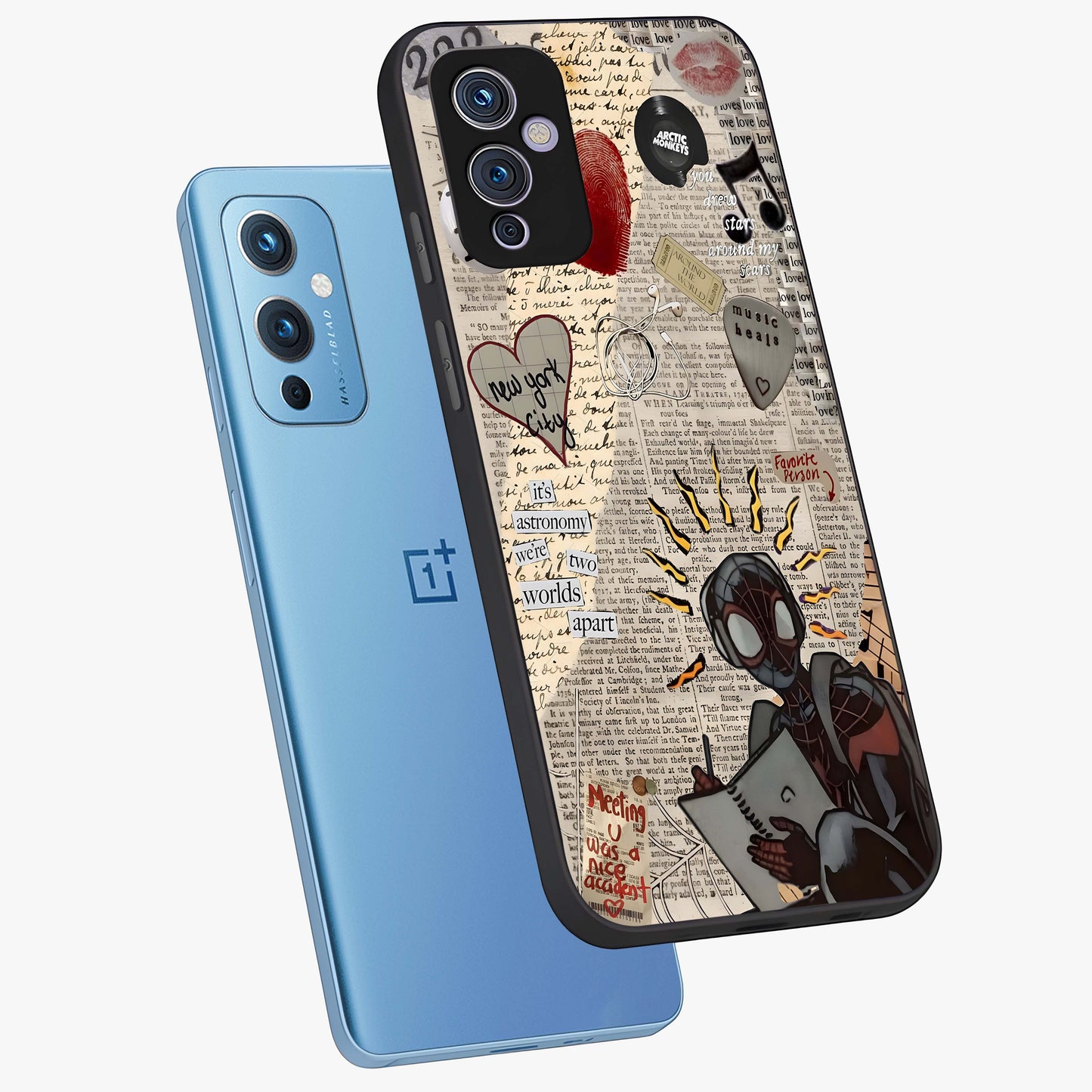 City Dream Sketch Glass Case displayed in angled mockup highlighting minimal city illustration with aesthetic sketch style.
