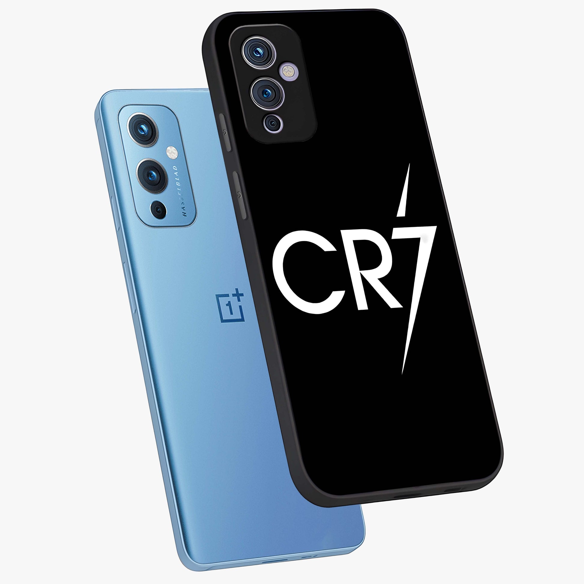 Cr7 Elite Strike Glass Case displayed in angled mockup highlighting powerful sports graphic with bold athletic theme.