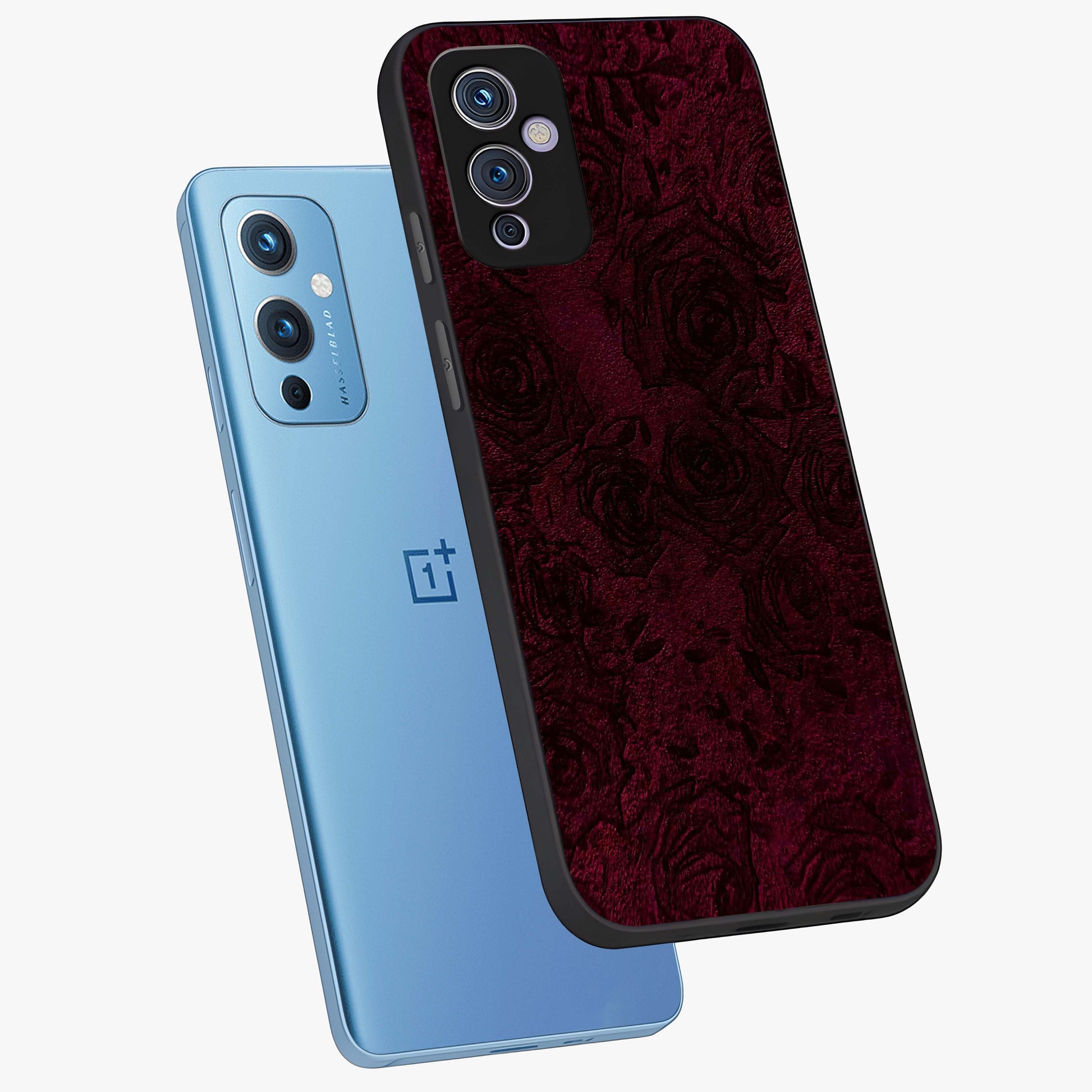Crimson Fade Flow Glass Case displayed in angled mockup highlighting smooth gradient design with modern aesthetic style.