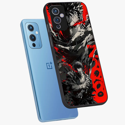 Demon Sword Resolve Glass Case displayed in angled mockup highlighting powerful demon sword illustration with dark fantasy aesthetic.