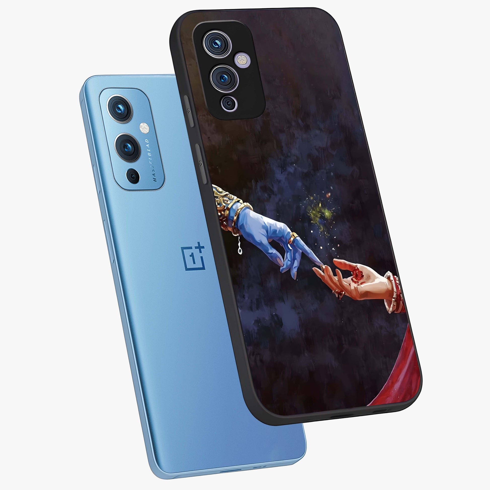 Divine Touch Eternal Glass Case displayed in angled mockup highlighting elegant divine inspired design with calm aesthetic style.