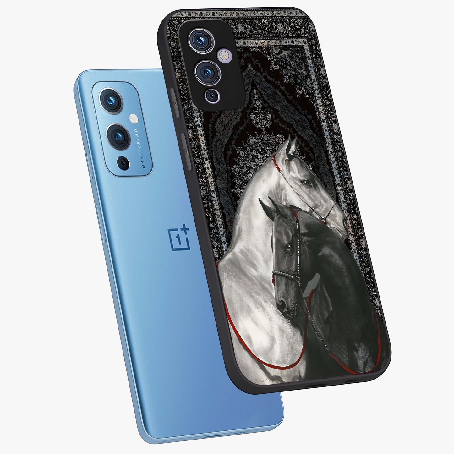 Majestic Ride Legacy Glass Case displayed in angled mockup highlighting sleek vehicle design with bold racing aesthetic.