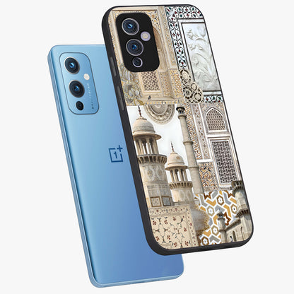 Mughal Marble Legacy Glass Case displayed in angled mockup highlighting elegant heritage marble artwork with royal aesthetic.