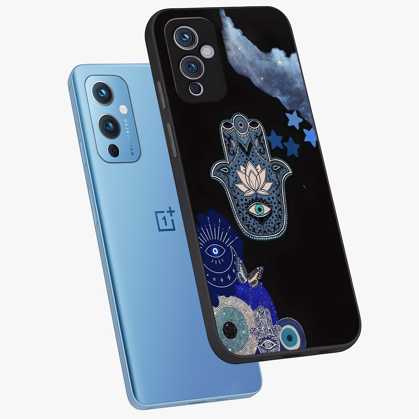 Mystic Hand Aura Glass Case displayed in angled mockup highlighting magical aura design with spiritual aesthetic style.