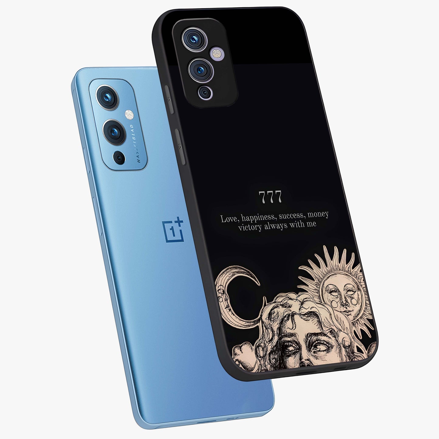 Mystic Victory Aura Glass Case displayed in angled mockup highlighting energetic aura design with bold mystical aesthetic.