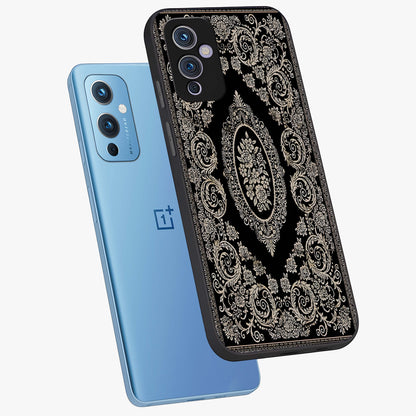 Noir Bloom Elegance Glass Case displayed in angled mockup highlighting refined flower design with stylish noir aesthetic.