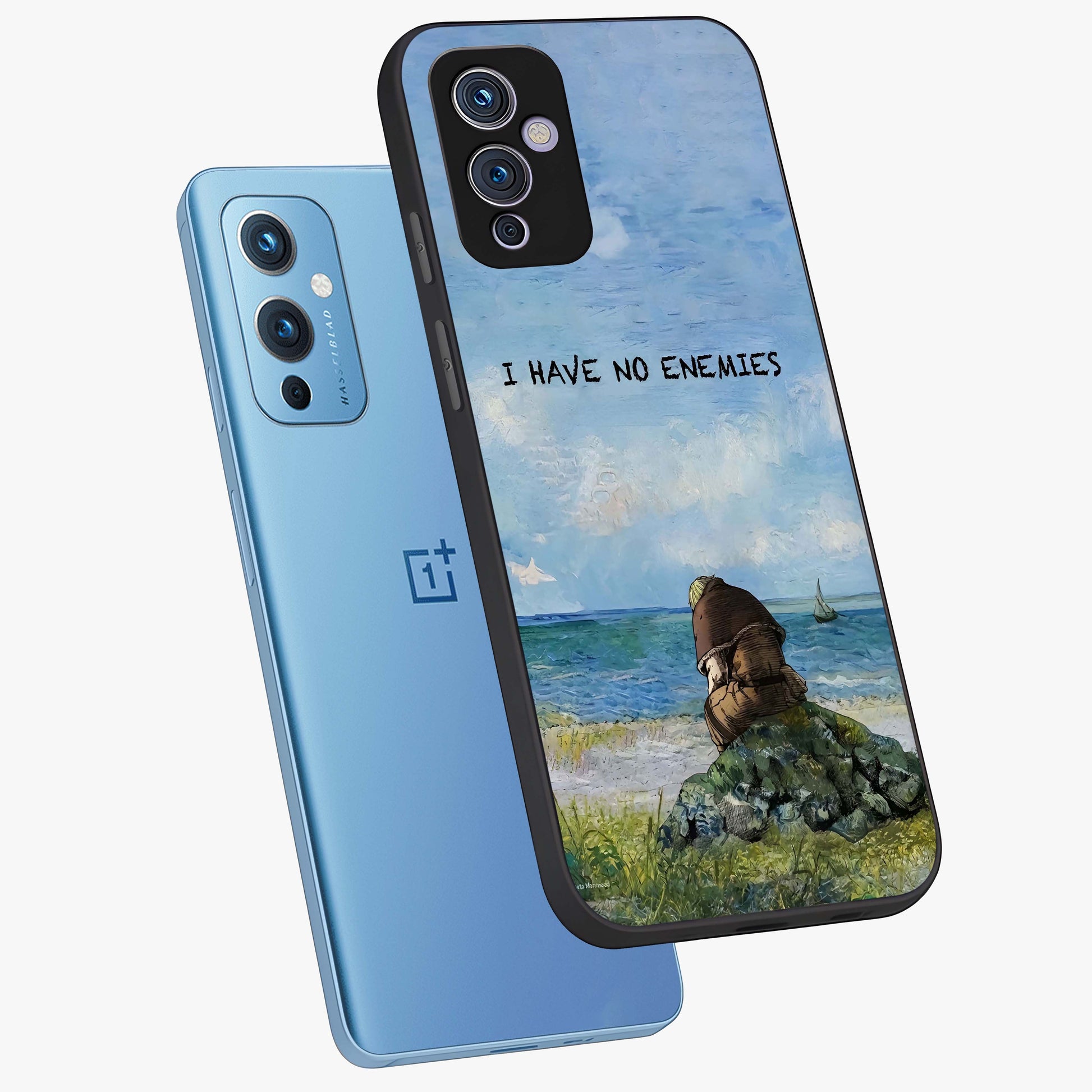 Peace Beyond War Glass Case displayed in angled mockup highlighting meaningful message design with artistic aesthetic style.