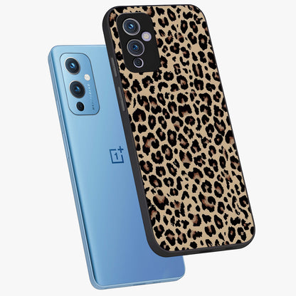 Savage Chic Pattern Glass Case displayed in angled mockup highlighting bold fashion inspired design with chic aesthetic.