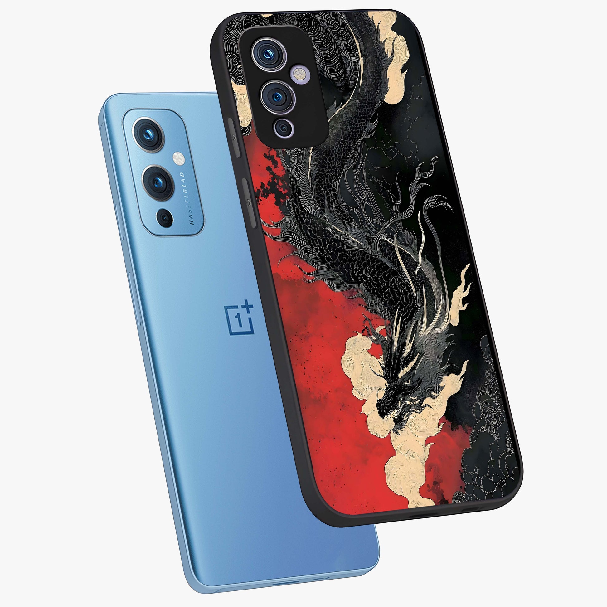 Shadow Dragon Fury Glass Case displayed in angled mockup highlighting powerful dragon illustration with dark fantasy aesthetic.