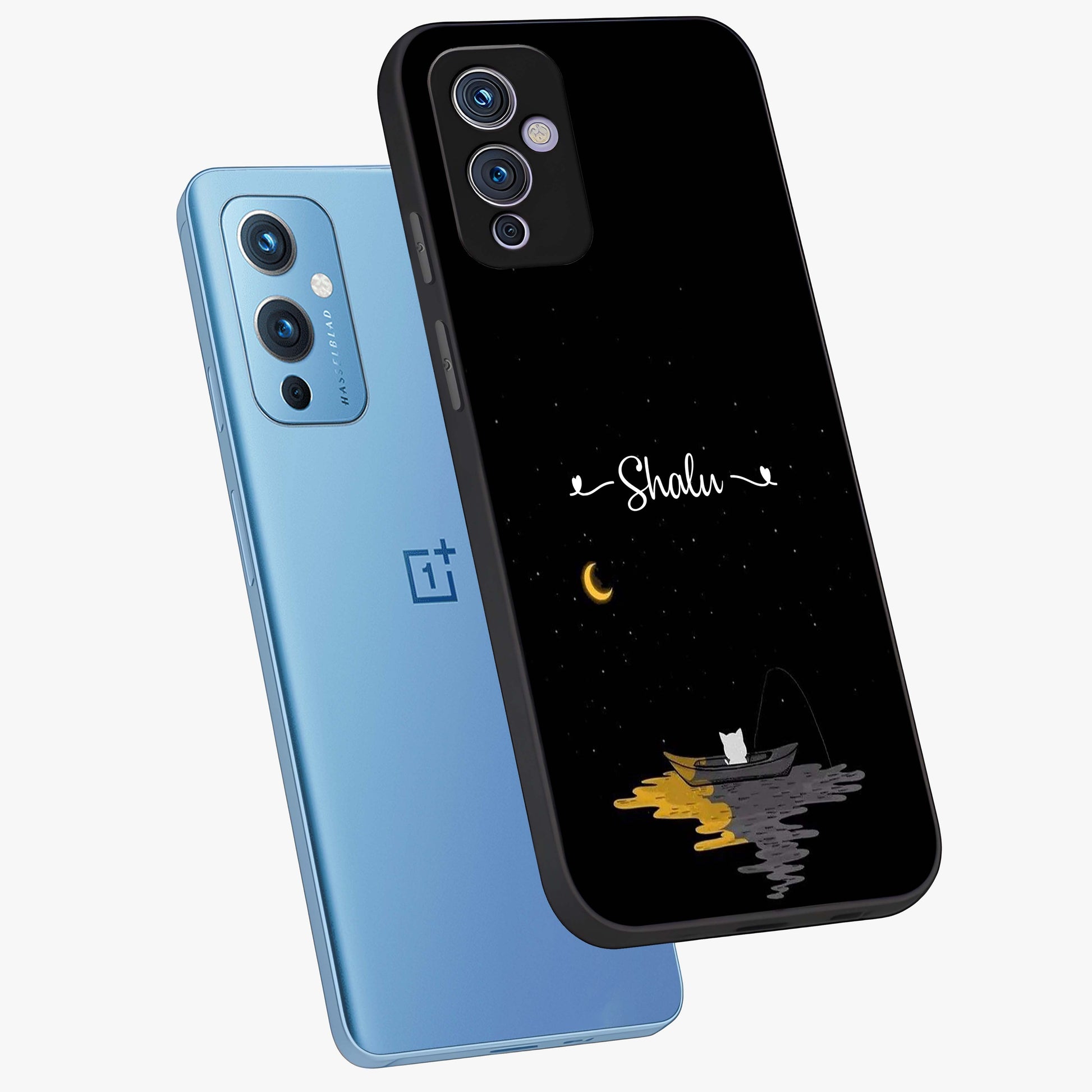 Silent Night Row Glass Case displayed in angled mockup highlighting peaceful evening design with dreamy night aesthetic.