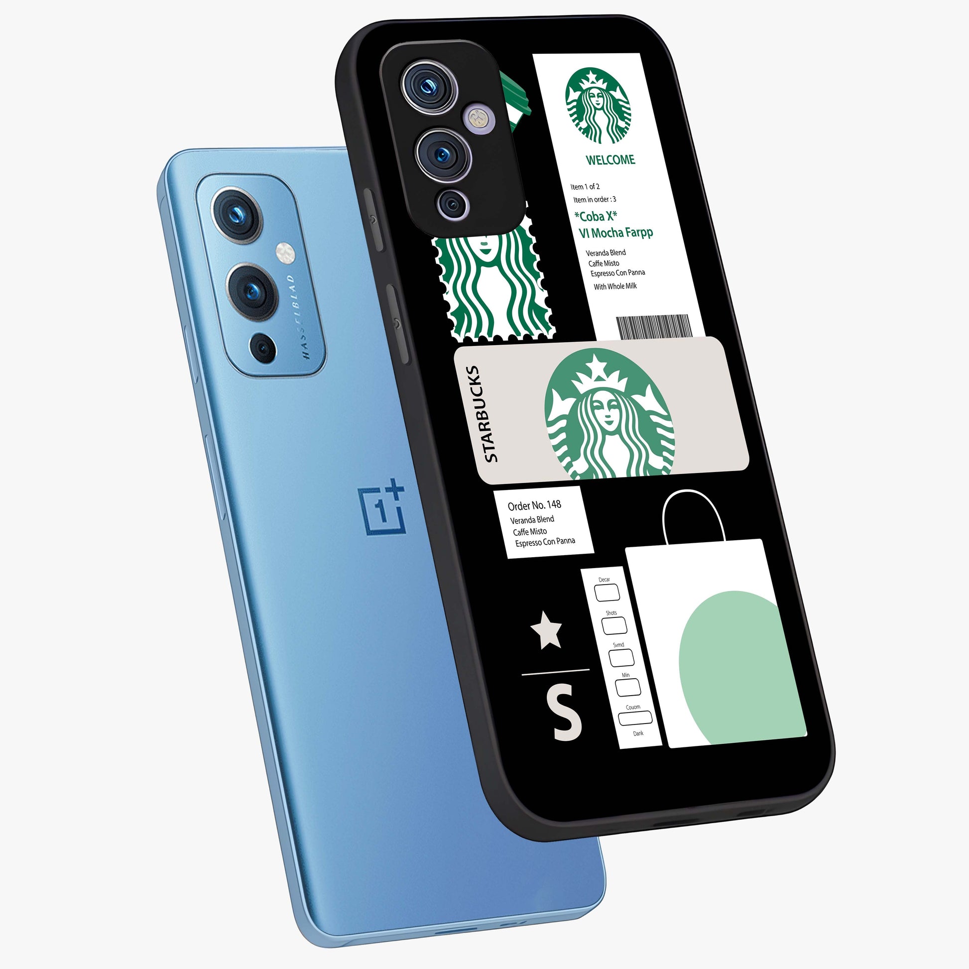 Starbucks Mocha Glass Case displayed in angled mockup highlighting stylish mocha themed design with cozy café aesthetic.