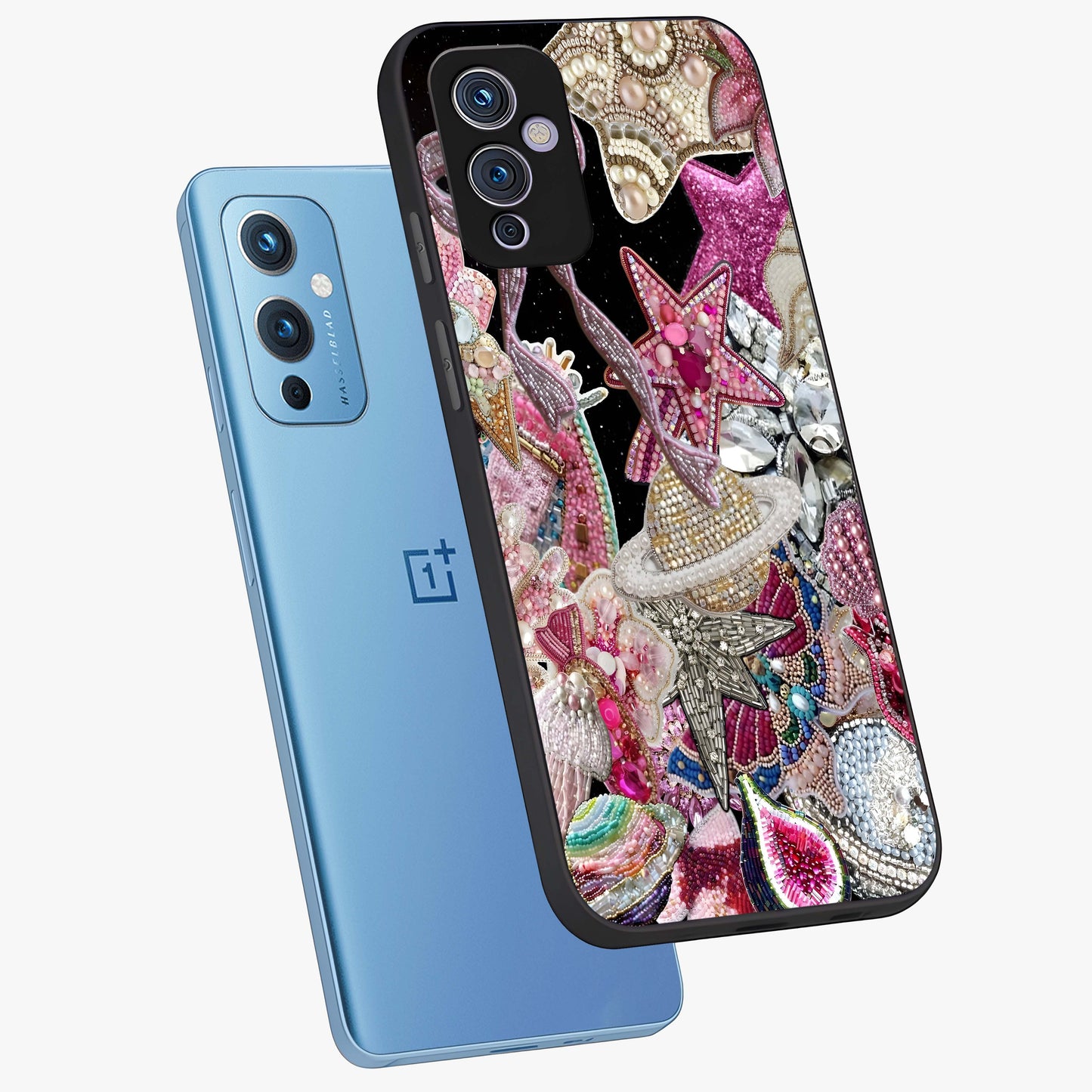 Starlit Jewel Dream Glass Case displayed in angled mockup highlighting glowing celestial jewel design with dreamy aesthetic.