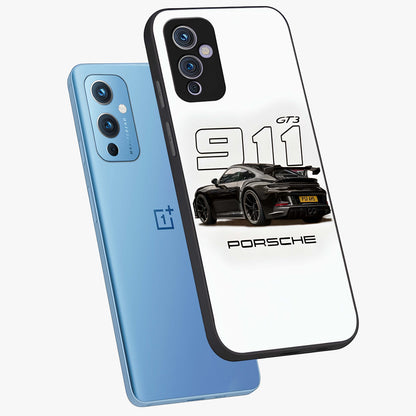 Turbo Legacy Icon Glass Case displayed in angled mockup highlighting dynamic automotive design with performance aesthetic.
