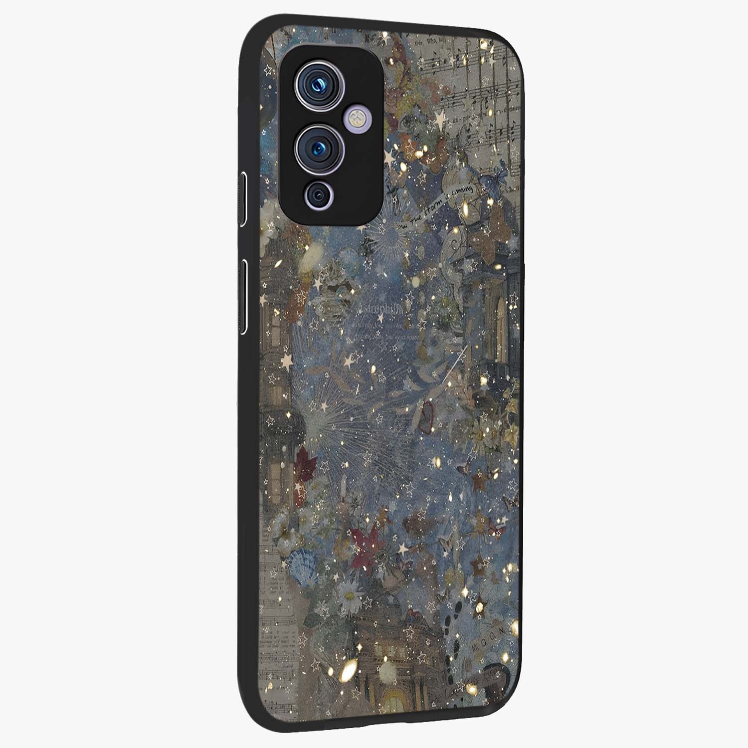 Aesthetic Astrolophia Glass Case upright view showcasing soft aesthetic theme with stylish modern look.