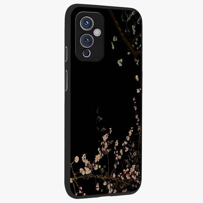 Petal Moon Light With Custom Name Glass Case upright view showcasing elegant floral moon artwork with personalized aesthetic.