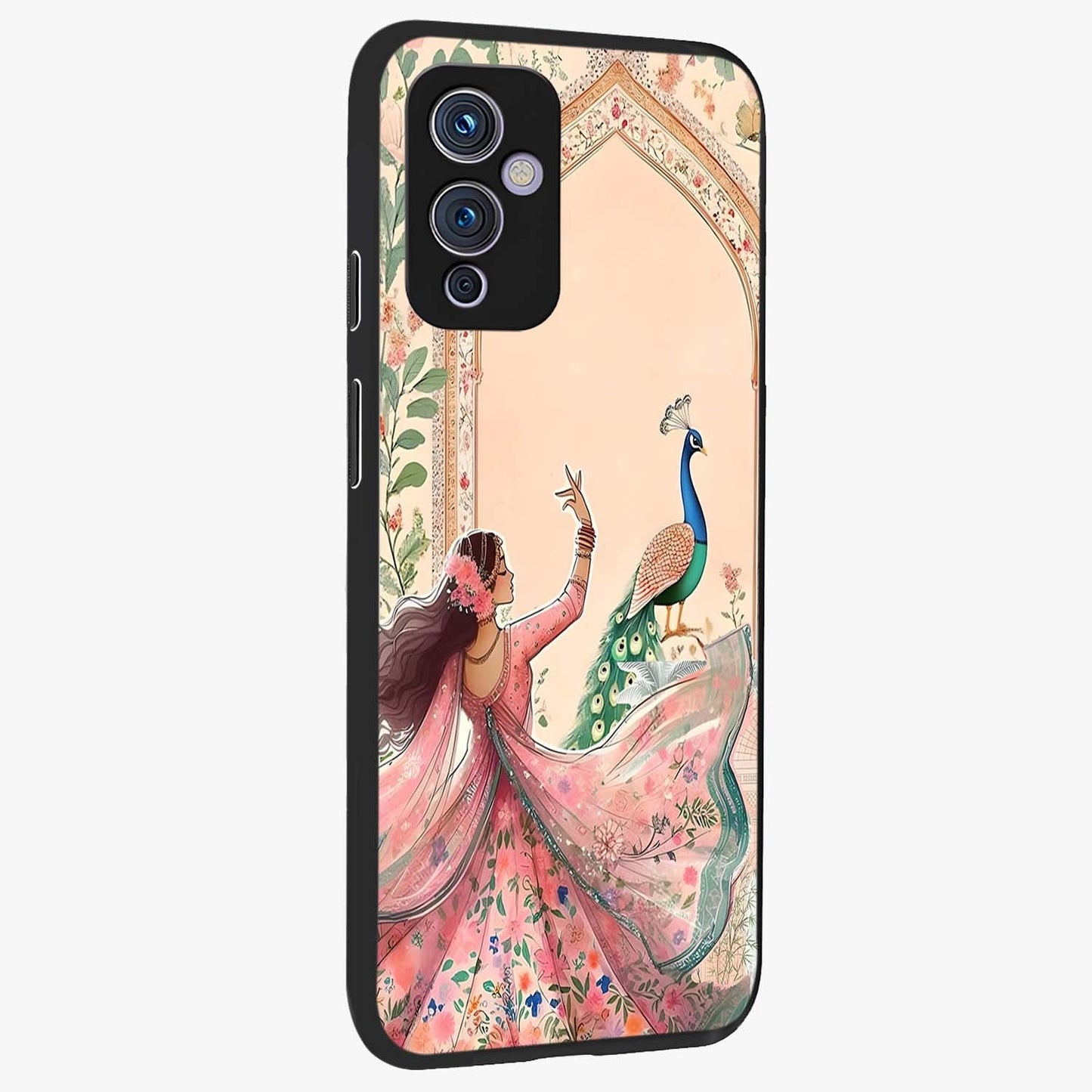 Royal Grace Muse Glass Case upright view showcasing stylish artistic artwork with sophisticated royal theme.