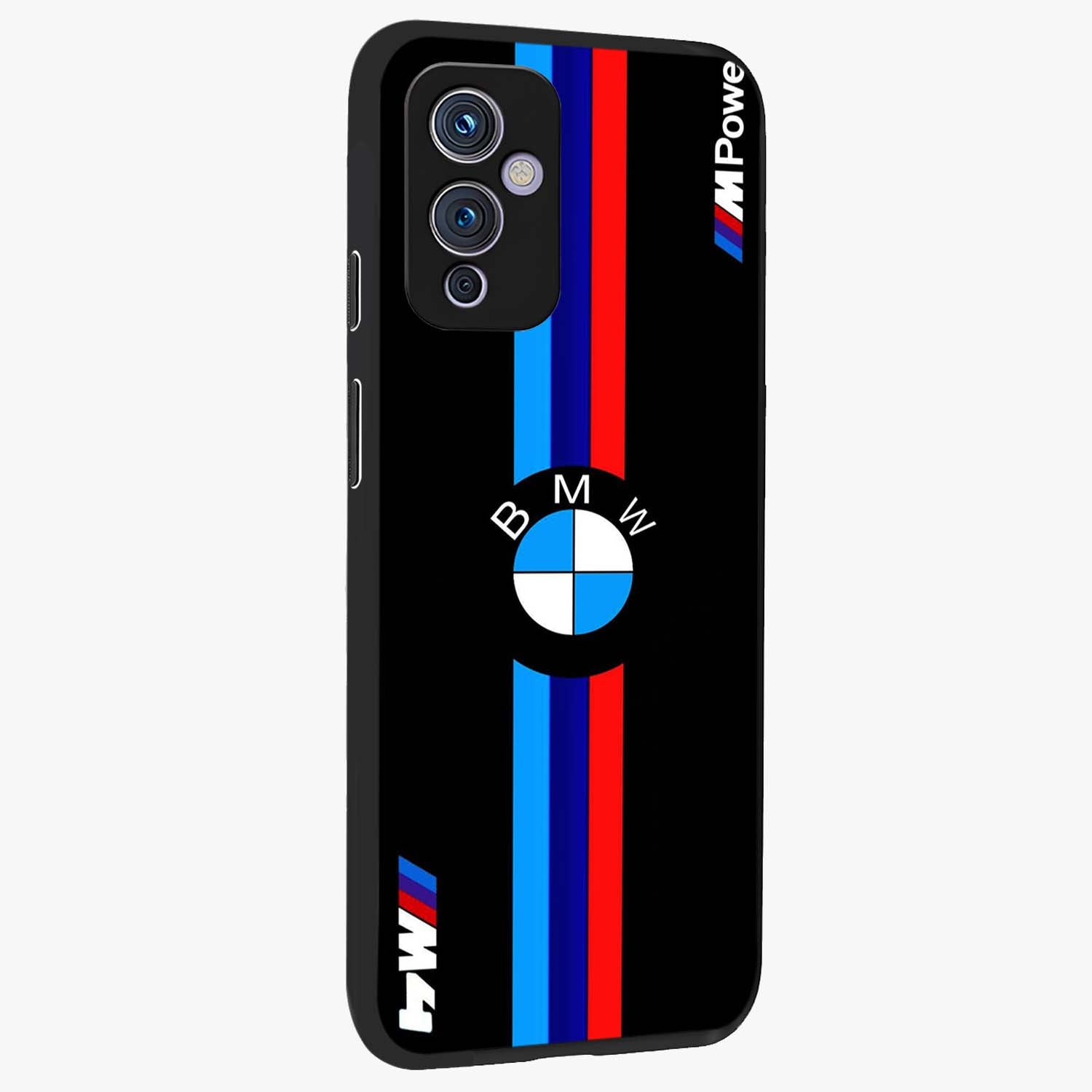 Turbo BMW Beast Glass Case upright view showcasing powerful car artwork with modern motorsport theme.