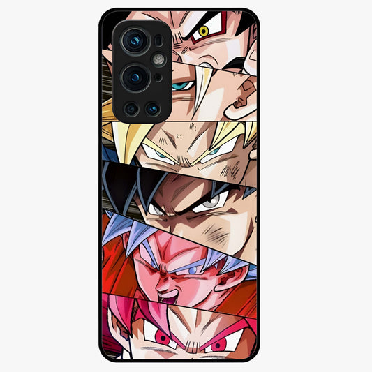 Anime Character Glass Case showing flat back view with vibrant anime artwork and glossy glass finish.