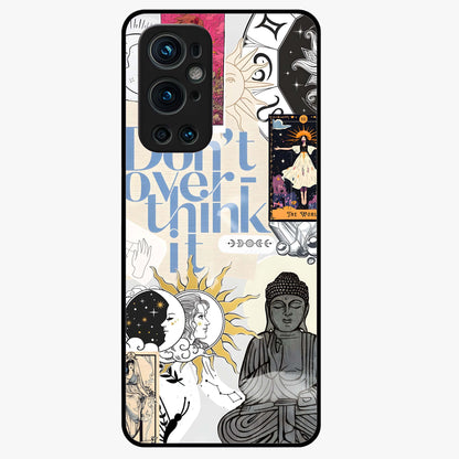 Ethereal Thoughts Glass Case showing flat back view with dreamy artistic artwork and glossy glass finish.