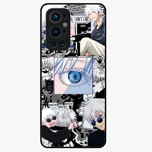 Infinity Sorcerer Chaos Glass Case showing flat back view with mystical sorcerer themed artwork and glossy glass finish.