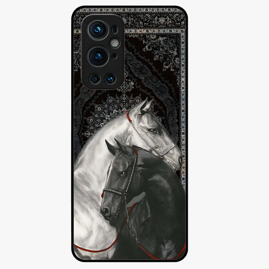 Majestic Ride Legacy Glass Case showing flat back view with powerful automotive inspired artwork and glossy glass finish.