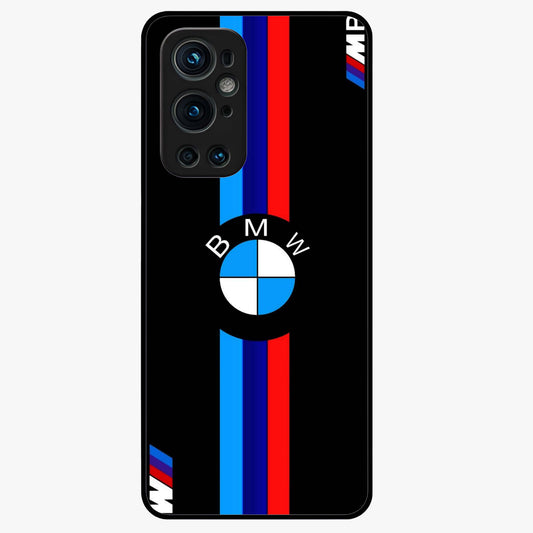 Turbo BMW Beast Glass Case showing flat back view with high performance sports car artwork and glossy glass finish.