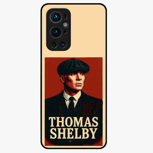 Vintage Mafia Authority Glass Case showing flat back view with bold vintage mafia inspired artwork and glossy glass finish.