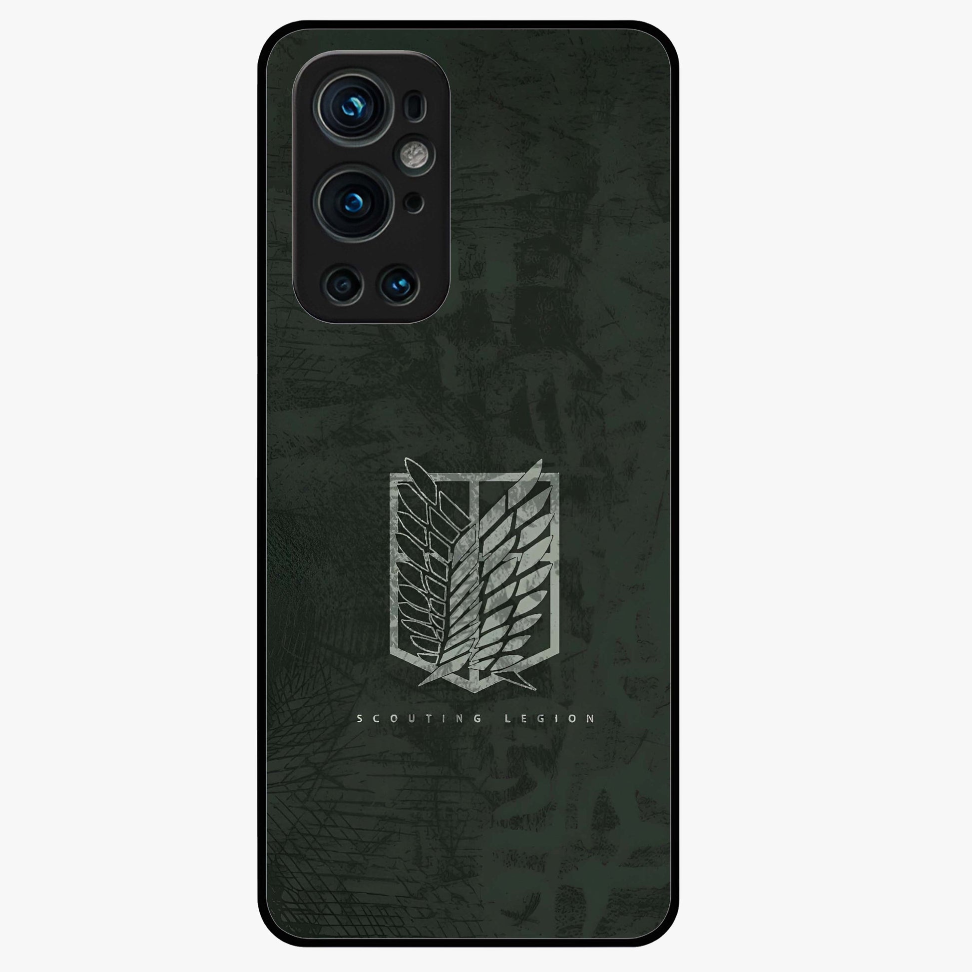 Wings Of Freedom Glass Case showing flat back view with symbolic wings artwork and glossy glass finish.