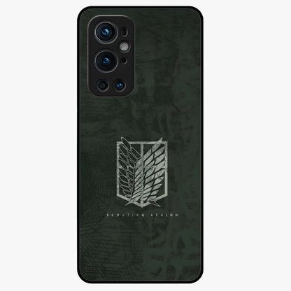 Wings Of Freedom Glass Case showing flat back view with symbolic wings artwork and glossy glass finish.