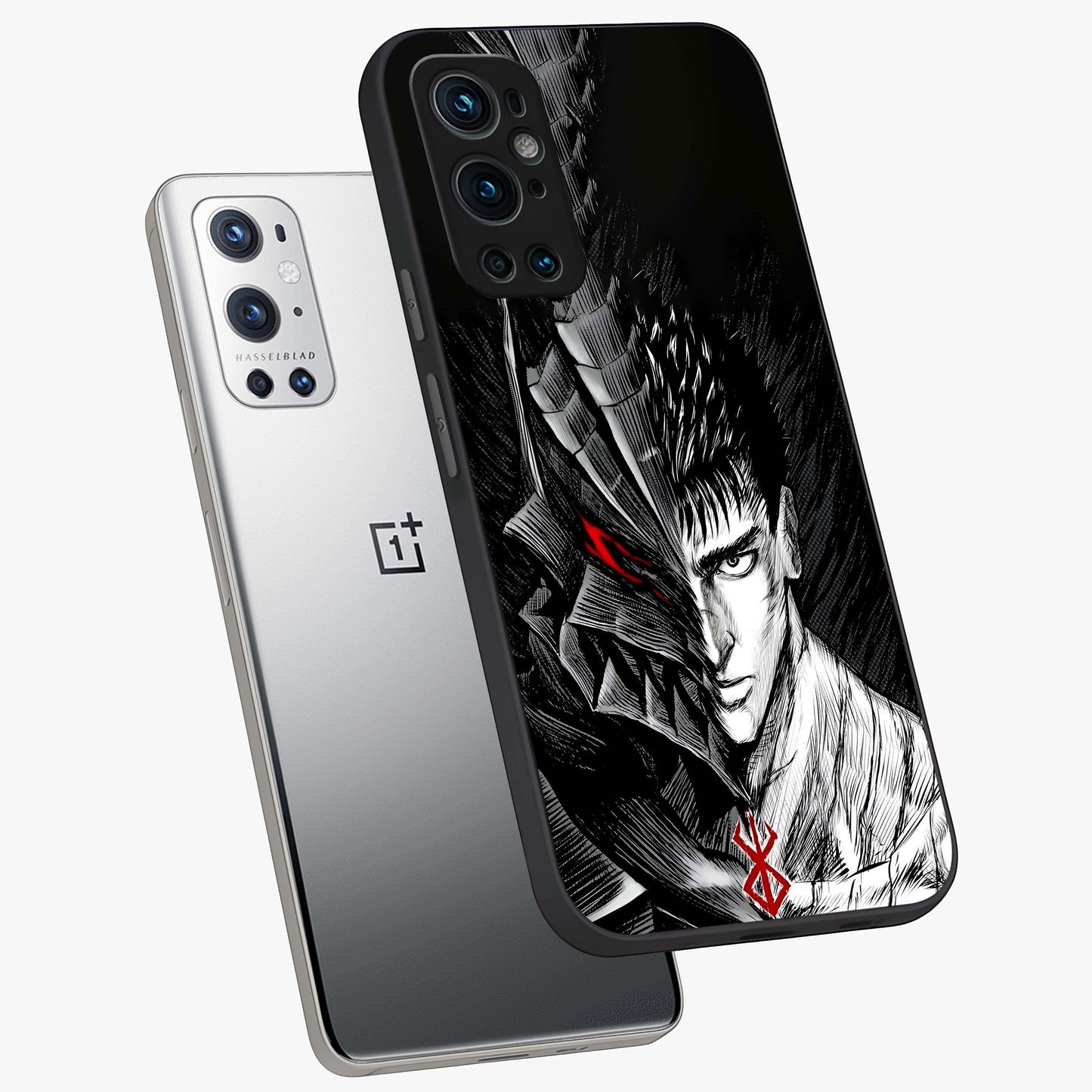 Berserker Blood Oath Glass Case displayed in angled mockup highlighting dark fantasy graphic design and powerful theme.