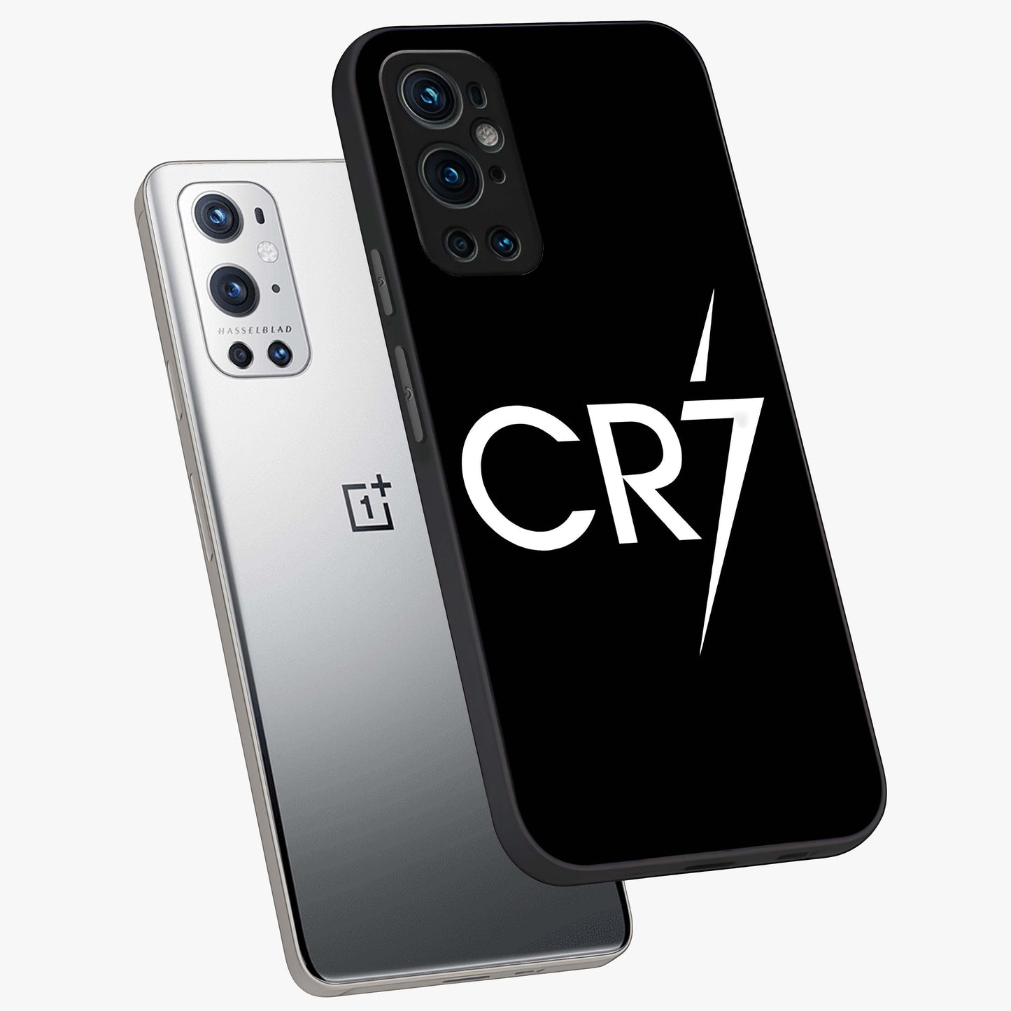 Cr7 Elite Strike Glass Case displayed in angled mockup highlighting powerful sports graphic with bold athletic theme.