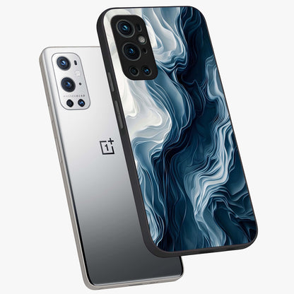 Ethereal Paper Marble Glass Case displayed in angled mockup highlighting elegant marble pattern with modern aesthetic style.