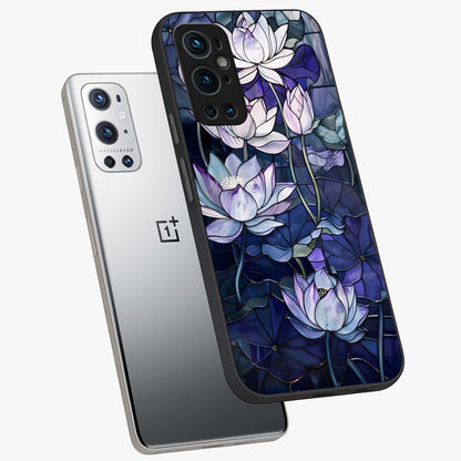 Gloss Petal Rush Glass Case displayed in angled mockup highlighting vibrant petal design with elegant floral aesthetic.
