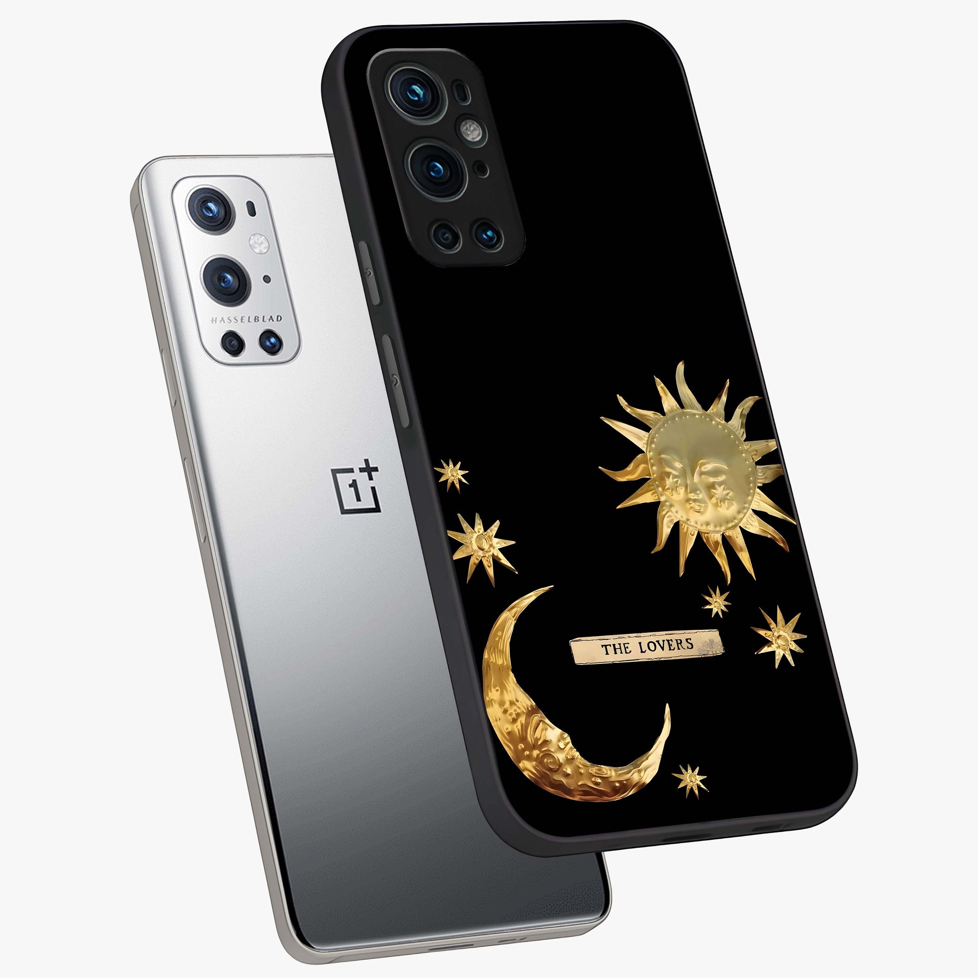 Gold Sun Blush Glass Case displayed in angled mockup highlighting radiant sun design with warm golden aesthetic.