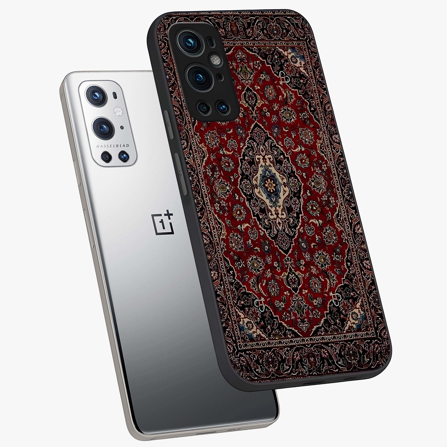 Heritage Carpet Royale Glass Case displayed in angled mockup highlighting intricate royal carpet design with heritage aesthetic.