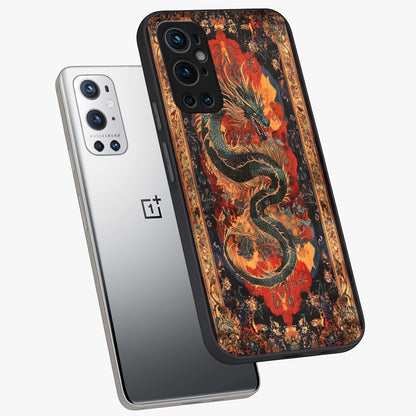 Inferno Dragon Soul Glass Case displayed in angled mockup highlighting powerful dragon illustration with inferno aesthetic.