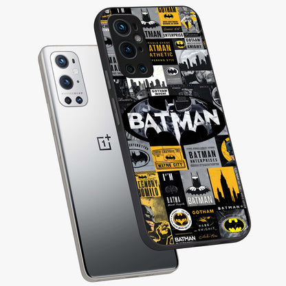 Knight Gotham Rise Glass Case displayed in angled mockup highlighting powerful knight silhouette design with dramatic aesthetic.